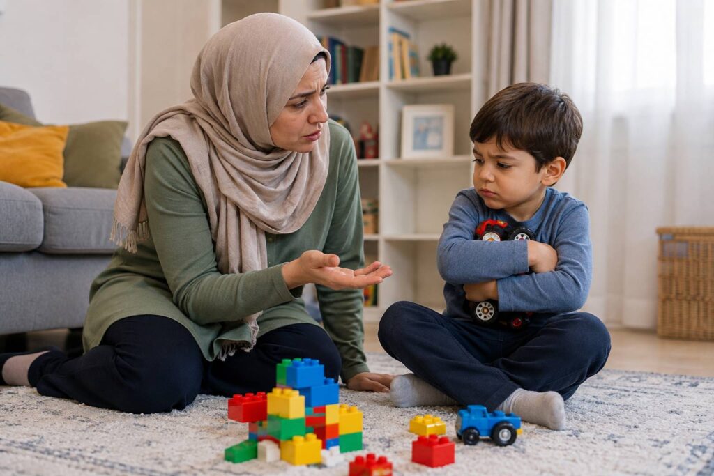 ناراحتی کودک از به اشتراک گذاشتن اسباب‌بازی